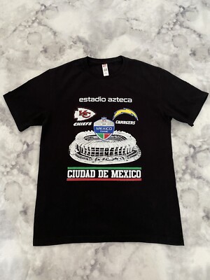 NFL MEXICO GAME 2019~ CHIEFS VS. CHARGERS SHIRT~ESTADIO AZTECA~CIUDAD DE MEXICO