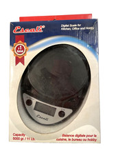 Escali Primo Digital Kitchen Office Scale up to 11 lbs Black