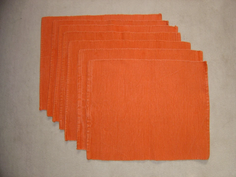 7 rostfarbene Tischsets von Butler 43 cm x 34 cm