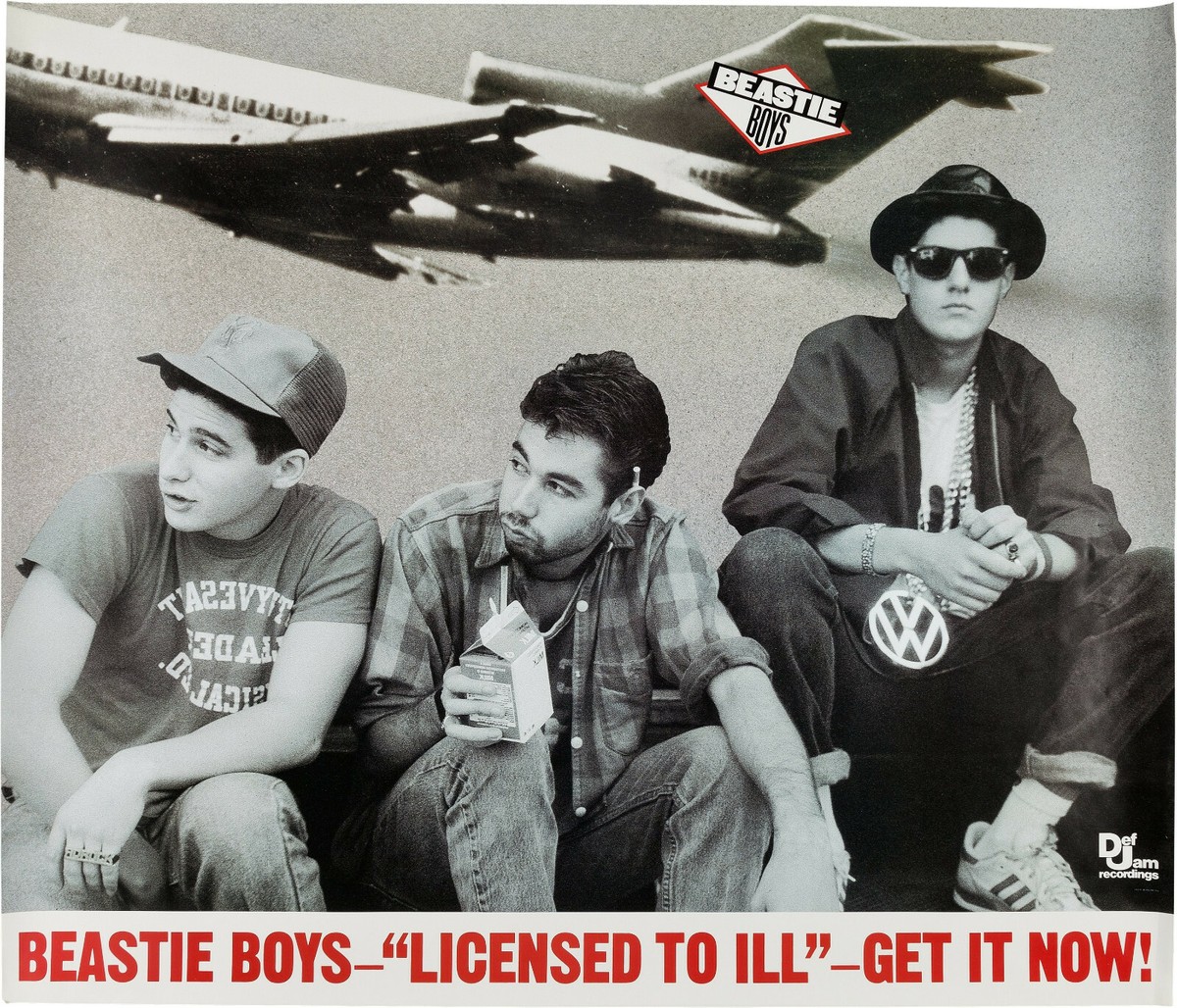 THE BEASTIE BOYS - 'Licensed To Ill' LP Album Window Poster - DEF