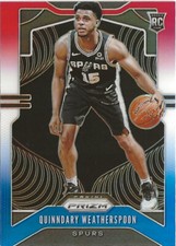 2019-20 Panini Prizm Quinndary Weatherspoon #285 Red White Blue Prizm SP RC