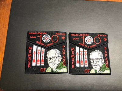 TWO OA PAPAGO LODGE 494 OA 100th ANN TWO PIECE SETS