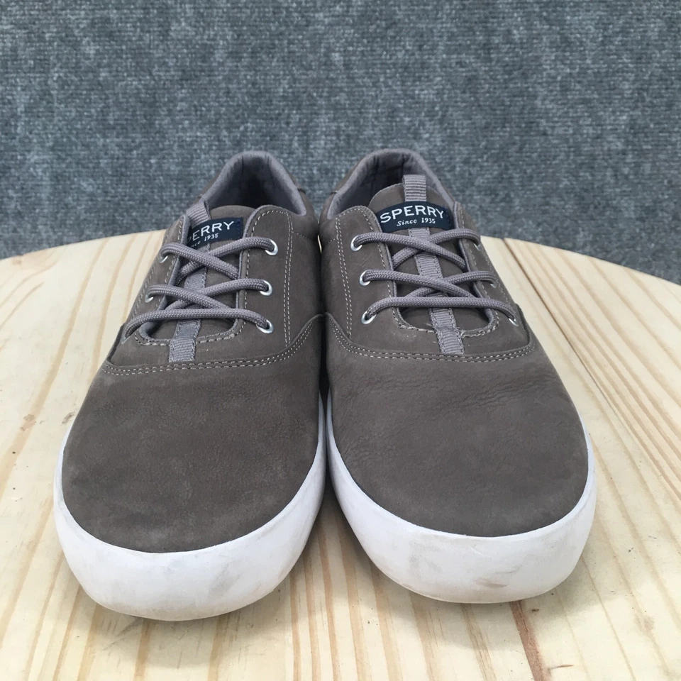 Zapatos Sperry Top Sider Juveniles 7M Spinnaker Informales Tenis Cuero Gris STK264553 Foto 4 de 4