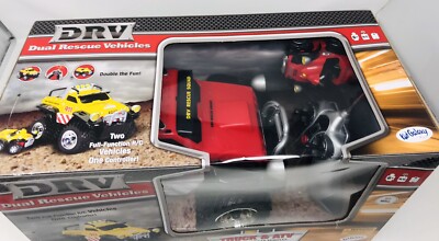 Kid Galaxy DRV Red Dual Rescue Vehicles Truck & ATV Radio Controlled NEW