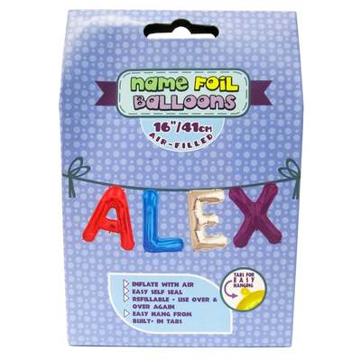 Royal County Products Name Foil Balloons - Alex - New | eBay Australia