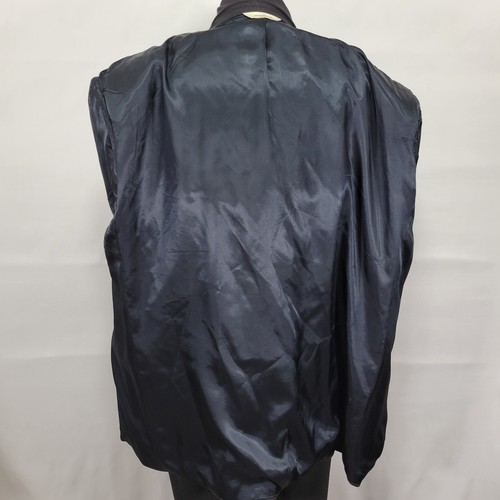 Pronto Uomo Comfort Stretch Men's Sport Coat Blazer Two Button Navy Blue 58 Tall - Picture 10 of 13