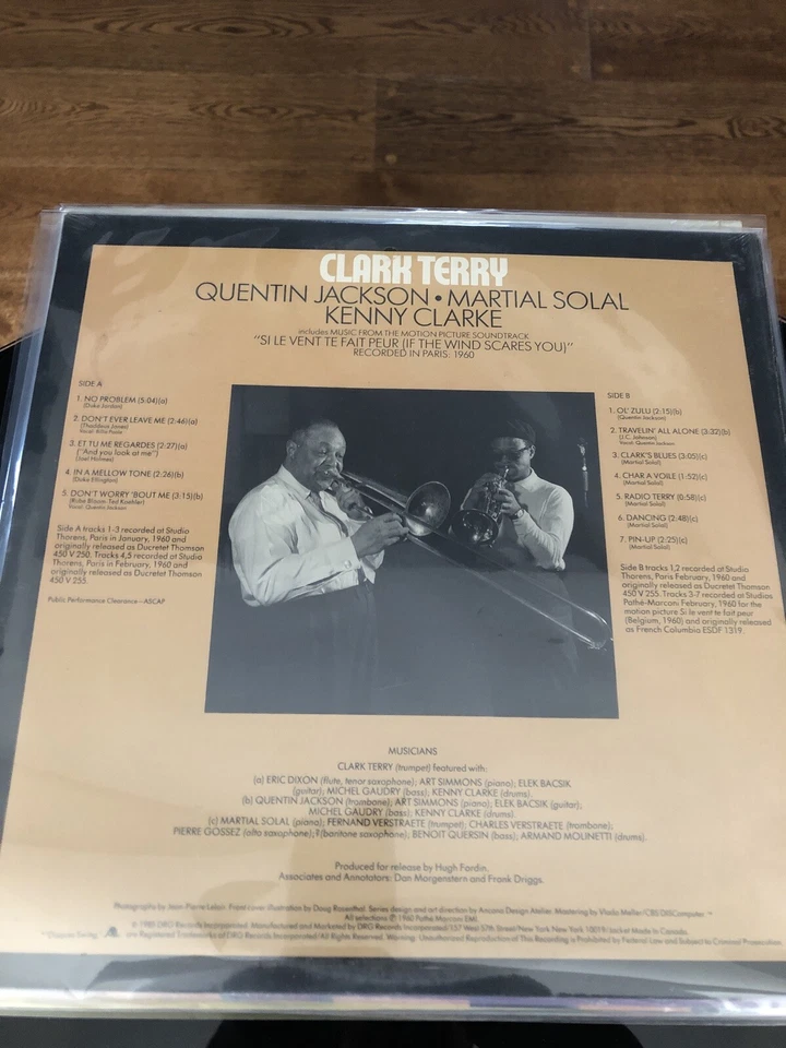 Sealed New Clark Terry Kenny Clarke Swing Jazz Records LP Foto 2 de 2