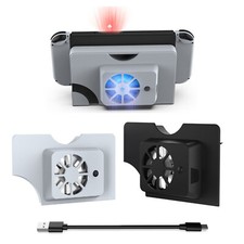 For Switch OLED Host Dock Cooling Fan Radiator Cooler With Blue Light TNS-1136