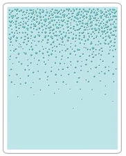 NEW Retired Sizzix Snowfall-Speckles Embossing folder #661008 MSRP $12.99 Holtz
