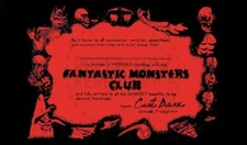 FANTASTIC MONSTERS CLUB MEMBERSHIP CARD - VINTAGE REPRINT