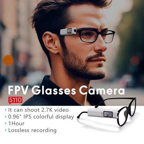 1080P Digital Camera Eyeglass HD Glasses Eyewear DV Video Recorder Safety Camera - Picture 19 of 26