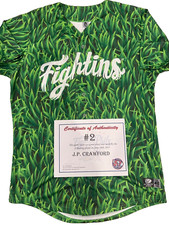 reading fighting phils JP Crawford signed game used/worn jersey