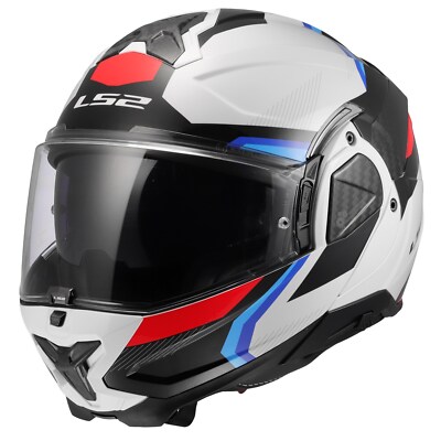 LS2 FF910 Advant II Triple White Blue Red Gr. XS Klapphelm Flipback Helm
