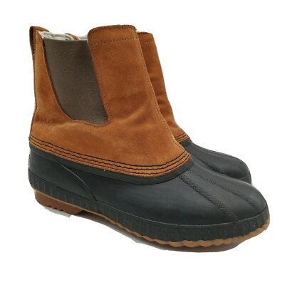 Sorel Chelsea Duck Boots Youth 6 Waterproof Brown Suede Pull  display picture 1