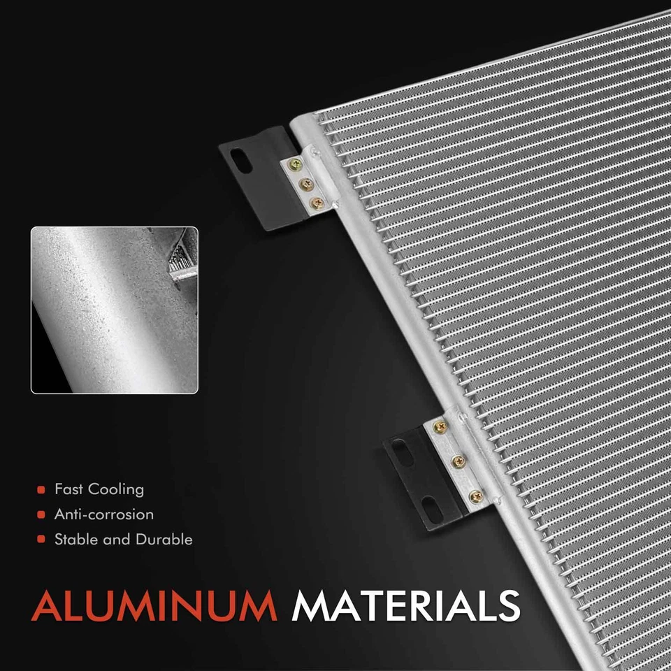 Condensador de aire acondicionado con soporte para International Harvester 8100 8200 3800 4700LPX Foto 2 de 4