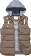 Creatmo Us Women's Warm Vest Outerwear Thick Padded Puffer Sleeveless Vest With