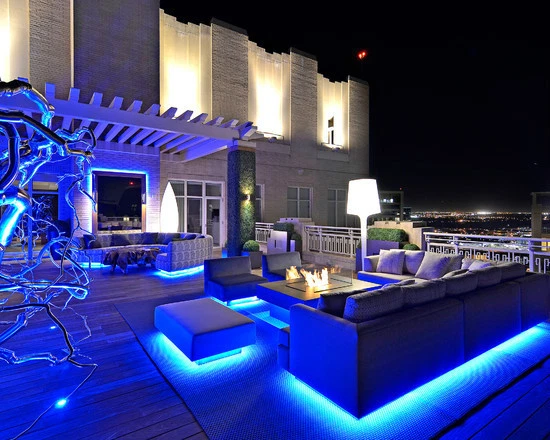 LED PENTHOUSE Lighting LIGHTS Home AUTOMATION under patio