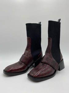 chloe bea half sock boot