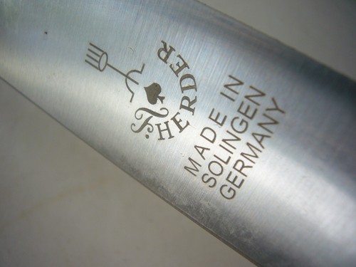 F HERDER SOLINGEN GERMANY 9" VINTAGE KNIFE UNUSED BEST CARBON STEEL FULLY FORGED - Picture 6 of 12