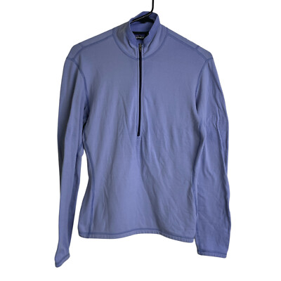 Vtg Patagonia R1 Stretch Top Medium Womens Iolite Mulberry Half Zip Outdoors USA