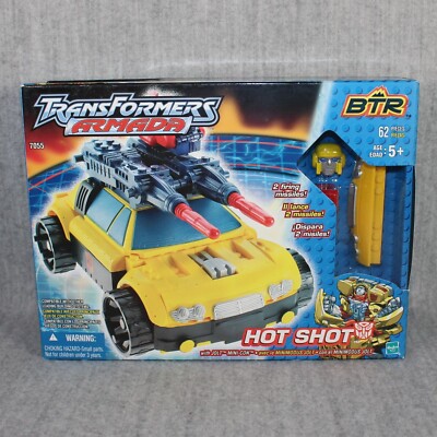 TRANSFORMERS BTR Armada Hot Shot Hasbro 2003 Jolt Mini-Con Action Build Set New