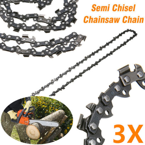 3X CHAINSAW CHAIN SEMI CHISEL 16" 0.325" 0.063" 62 DL STIHL MS 210 230 250 251 - Picture 1 of 6