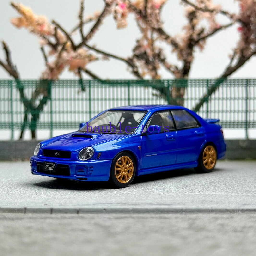 Furuya 1/64 Scale Subaru Impreza WRX STI VII 7 Blue Diecast Car