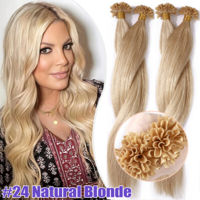 THICK Keratin Fusion Nail U Tip Glue 100% Remy Human Hair Extensions Pre Bonded