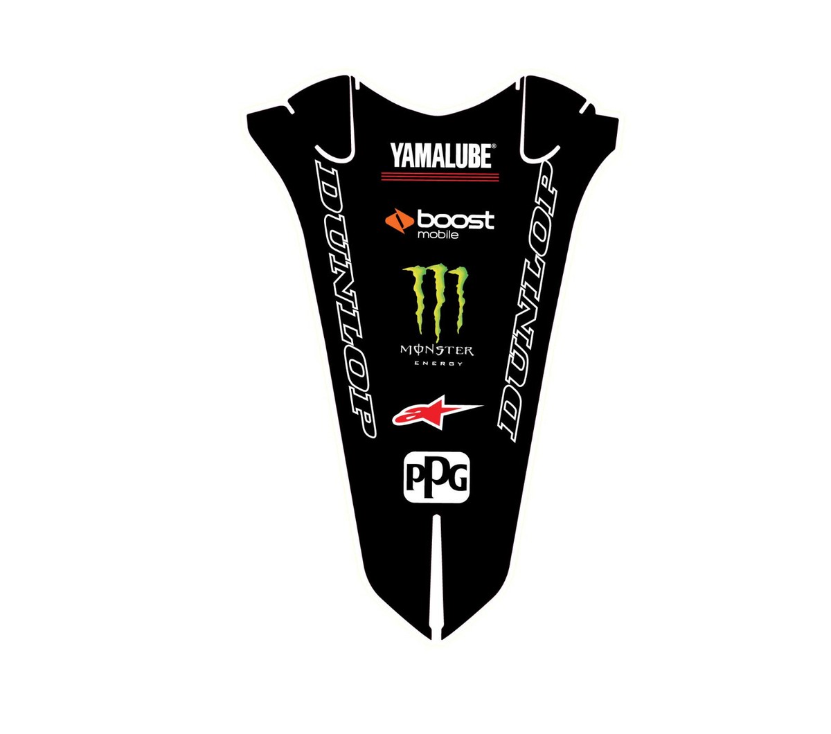 2023 2024 YAMAHA REAR FENDER GRAPHIC MX YZ125 YZ250 21MIL