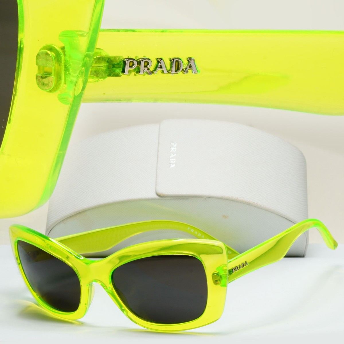 Prada Sunglasses 2018 Fluorescent Green Yellow PR19MS SPR 19M ABI