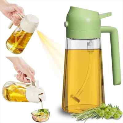 2 in 1 Öl Sprühflasche Nachfüllbar Kunststoff BBQ Kochen Olivenöl Sprühspender