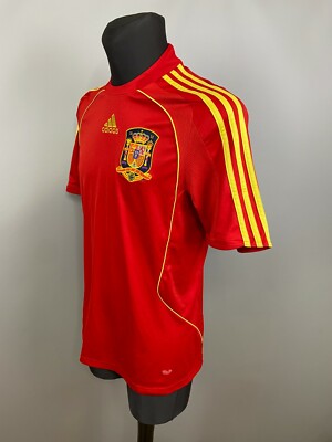 SPAIN 2008 2009 HOME SHIRT FOOTBALL JERSEY CAMISETA ADIDAS 614398