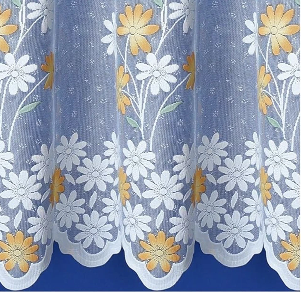 Marigold White Net curtain - Ready to hang - SOLD BY WIDTH- PRIVACY-FREE POSTAGE - Image 3 of 4