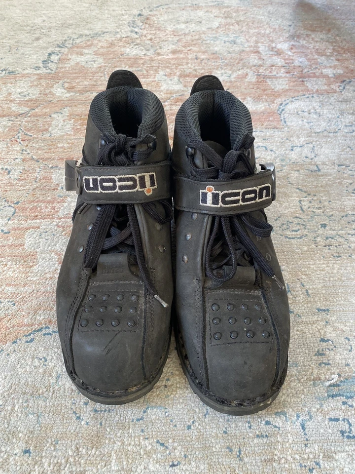 Botas de motocicleta ICON Motorsports Super Duty punta dura hebilla para hombre 8 Foto 2 de 4