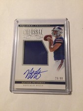 2017 National Treasures Nathan Peterman Rookie Colossal Signatures Auto #29/99
