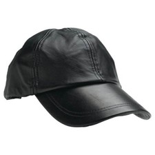 mens leather ball caps