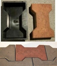 11 Gießformen für Knochenpflaster/ H-Steine 6 cm Stärke -stabile Kunststoff Form