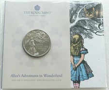 2021 ALICES ADVENTURES IN WONDERLAND FIVE 5 POUND COIN ROYAL MINT PACK