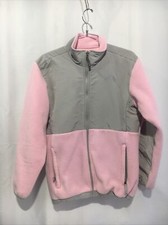 The North Face Denali Fleece Jacket Girls XL Pink Grey Polartec Youth