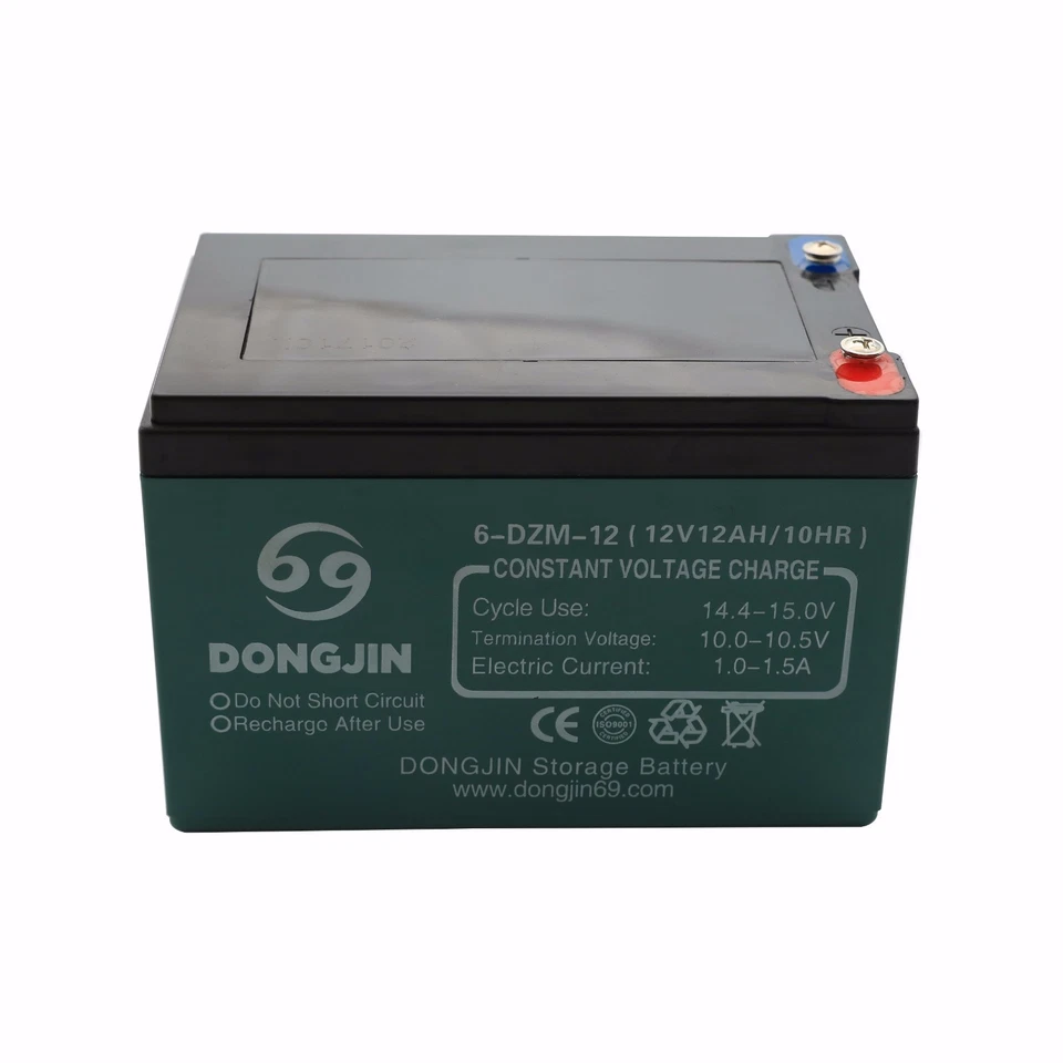 2x 12V 12Ah 6-dzm-12 Battery for Scooter Electric Mobility go Kart ATV Quad Bike - Image 3 of 4