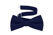 S.H. Churchill  Co. Men's Satin Pre-Tied Formal Bow Tie for Classic Tuxedo