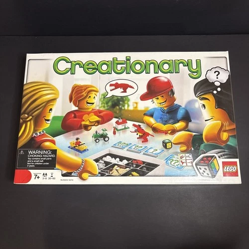 Lego Creationary Game 3844 ~ 100% Complete ~ with Manual, Box and Ziplock Pieces