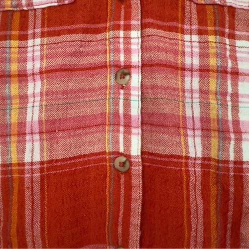 Camisa Anthropologie Pilcro a Cuadros Ligera Franela Abotonada Manga Larga - Imagen 5 de 11
