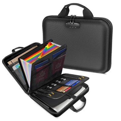 Fireproof Document Organizer with Lock, Hard Shell Fireproof Document Storage