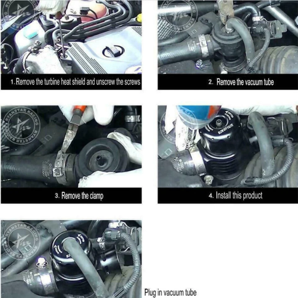 25mm Turbo Diverter Dump Blow Off Valve Dual Port for VW MK4 Golf Polo GTI  Foto 4 de 4