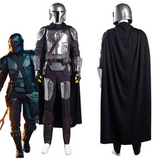 Star Wars The Mandalorian 2 Beskar Armor Cosplay Costume Coat Uniform Outfit