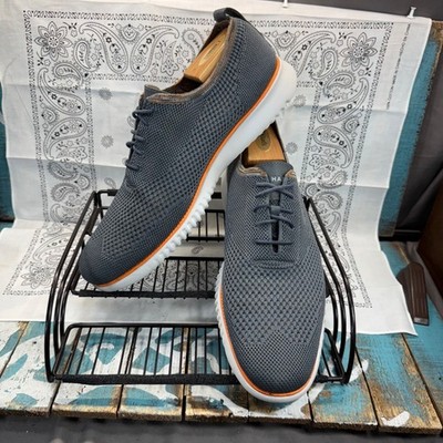 Cole Haan Zerogrand Shoes Mens Size 13M Gray Stitchlite Oxford
