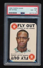 PSA 8  1968 Topps Game  Jim Wynn  # 24