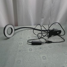 Led Desk Lamp Clip On Light Ring/Clamp Light 360 Flexible Dimmable TESTED