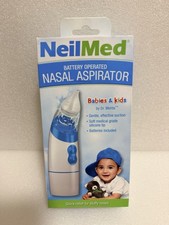 NeilMed Battery Operated Nasal Aspirator Silicone Tip Includes Batteries